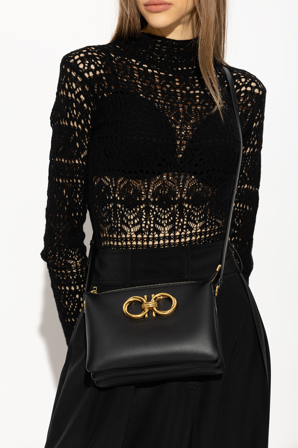 【SALVATORE FERRAGAMO】TRAPEZIO SHOULDER BAG Salvatore Ferragamo Ferragamo Trapezio Shoulder Bag - Bags